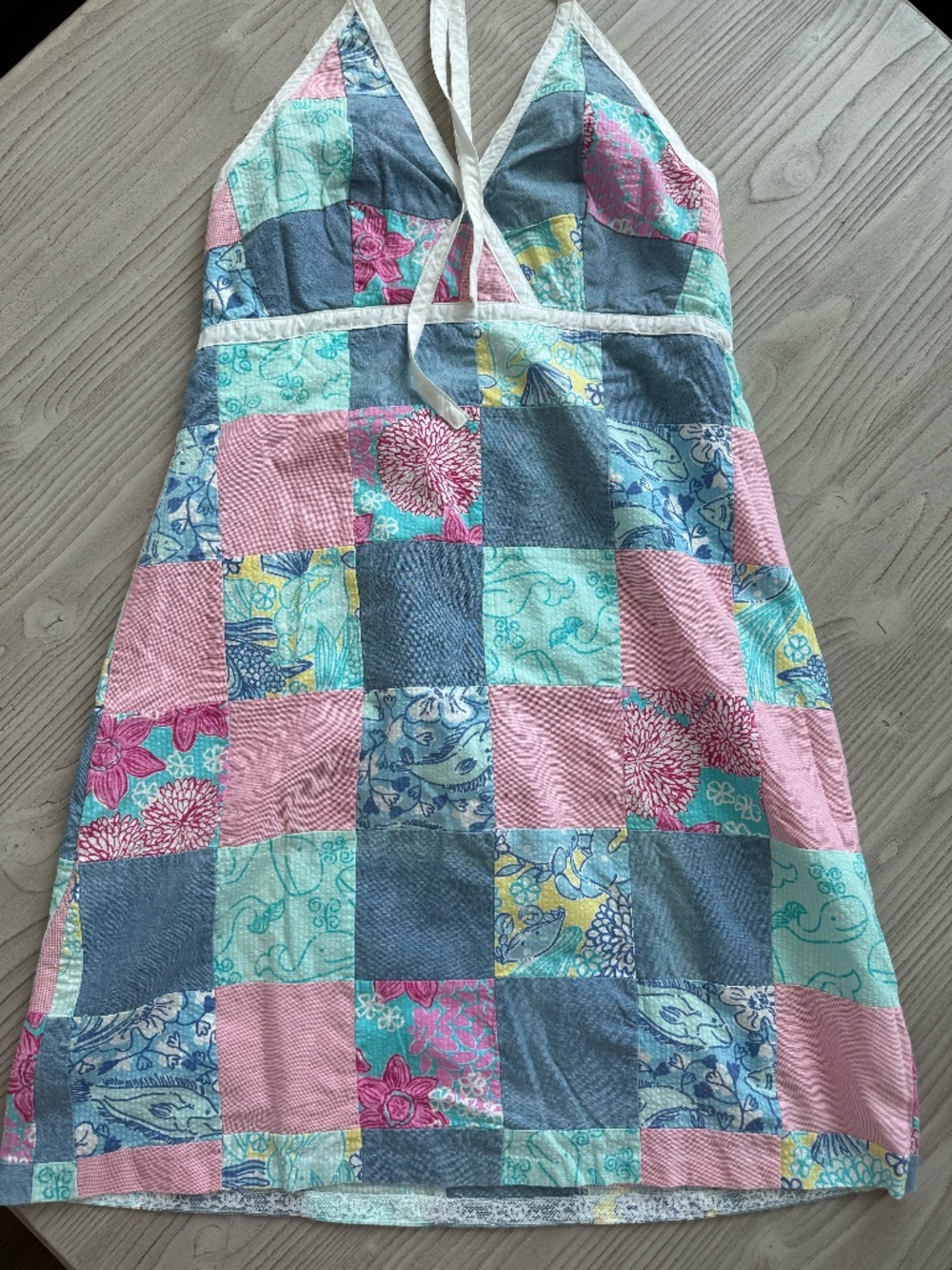 Lilly Pulitzer Vintage Patchwork Dress Girls 12